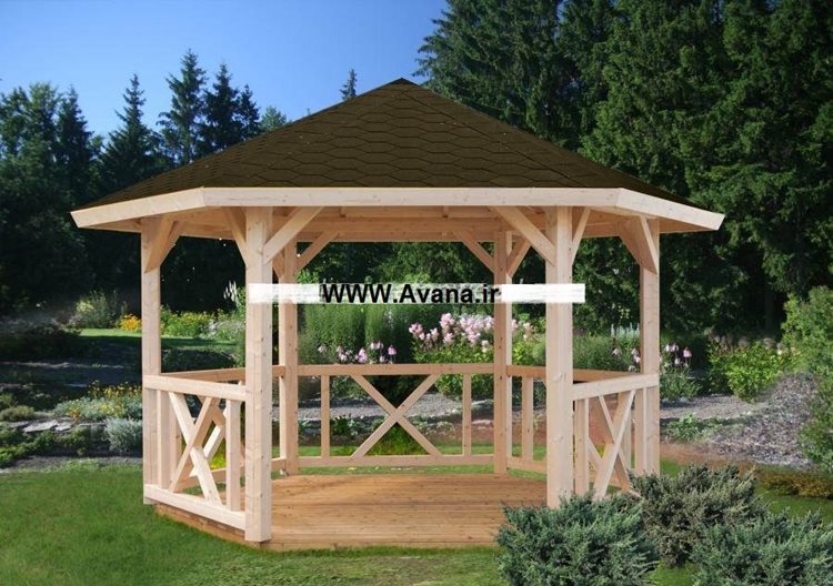 آلاچیق چوبی طرح AFR 04