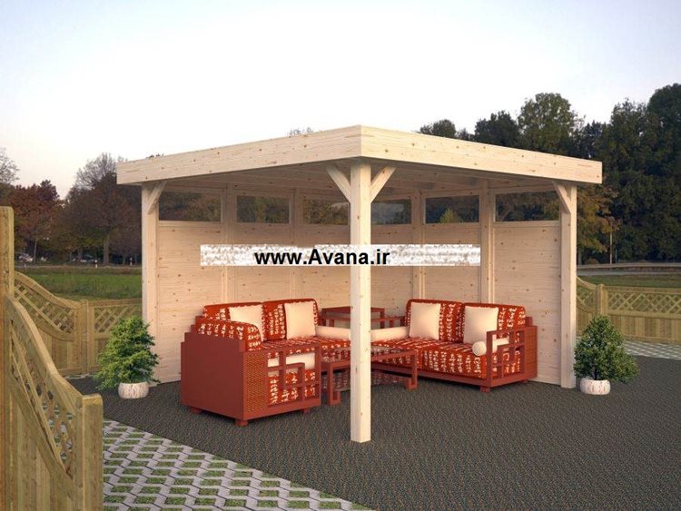 آلاچیق چوبی طرح AFR 05